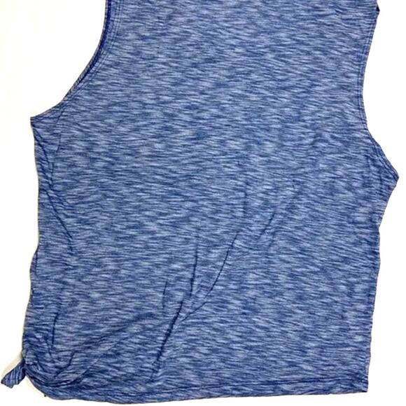 EVCR Large blue "Work it like you mean it" sports wear top blouse woman's - Picture 2 of 2